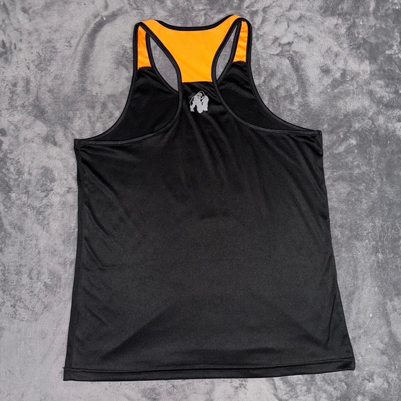 Gorilla Wear - Lexington Tank Top Stringer - Black/Orange - XL - Picture 4 of 5
